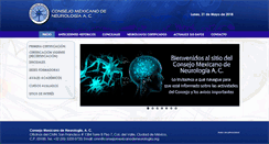 Desktop Screenshot of consejomexicanodeneurologia.org